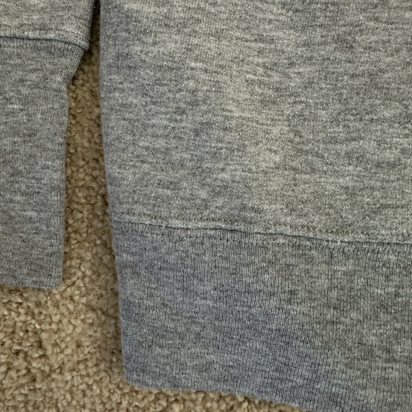 Women’s Small Champion Hoodie Sweatshirt In Gray with blue and red champion word - Picture 7 of 16